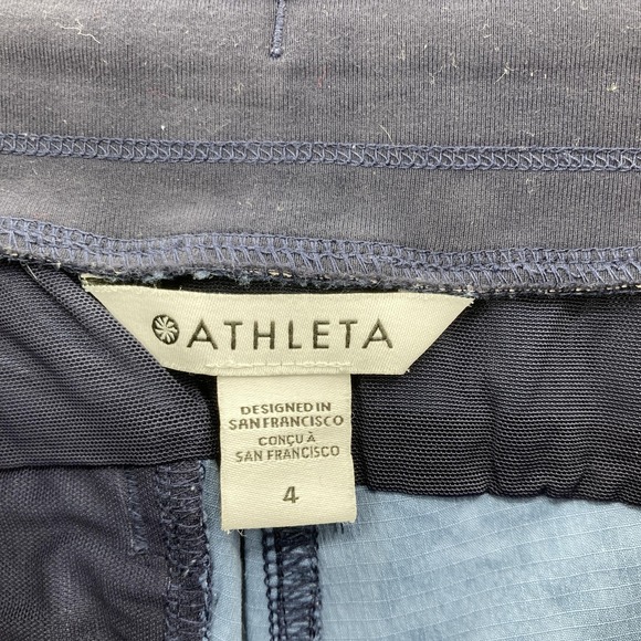 Athleta Trekkie North Jogger Women 4 Ethereal Bloom Floral Blue High Rise Gym - Picture 4 of 14